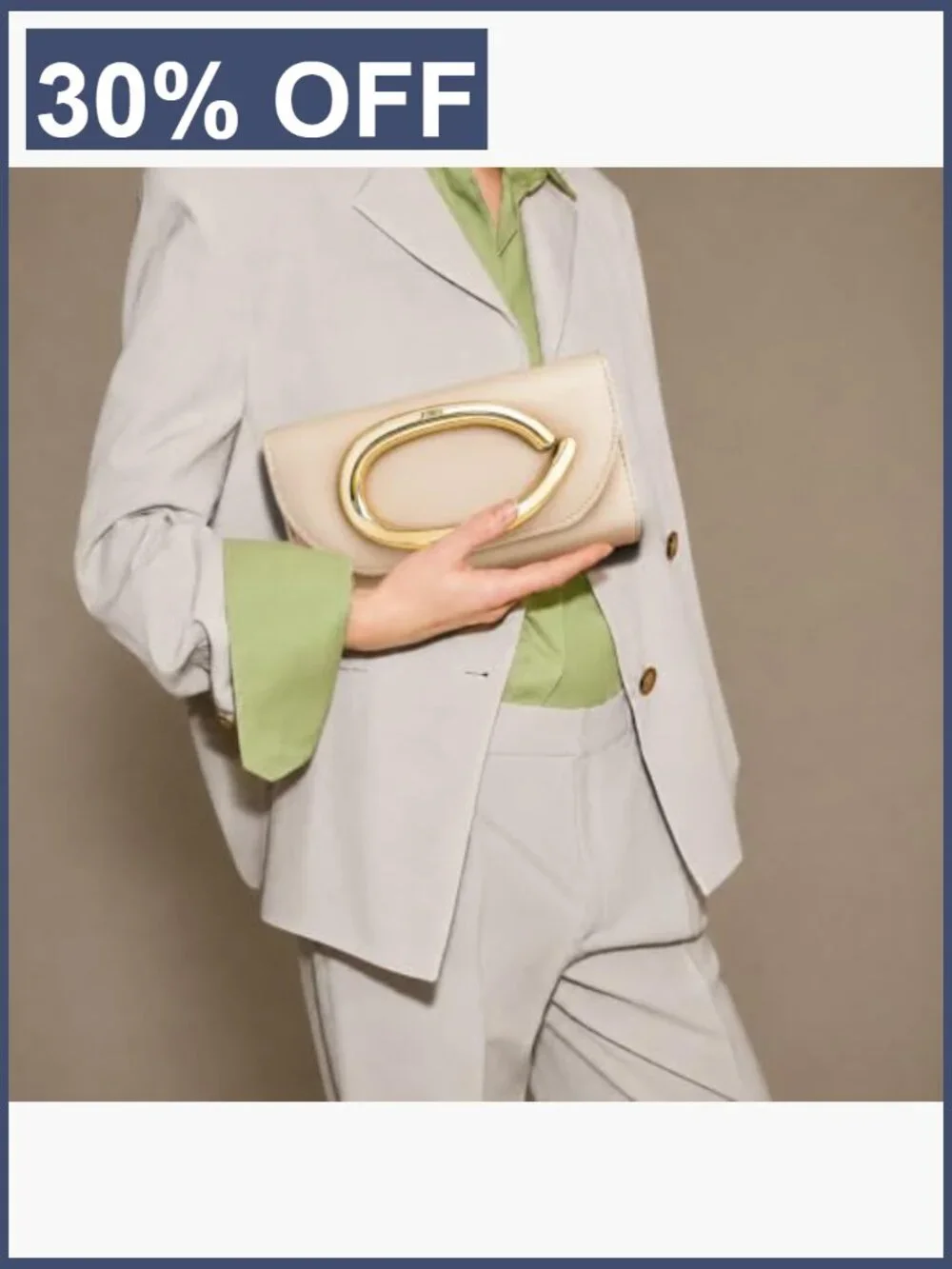 Formal PU Leather Envelope Clutch Purse with Chain, Magnetic Closure, Compact_3